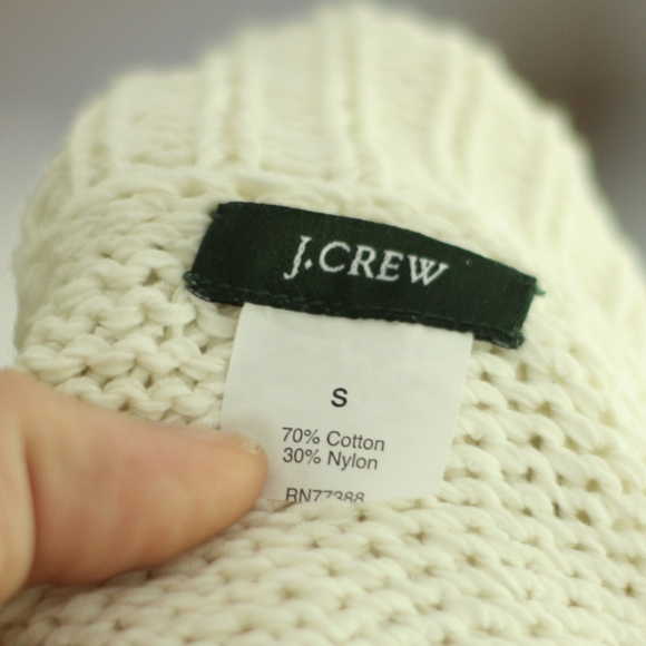 J. CREW Cream Large Collar Sweater - Picture 4 of 4